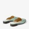 Slide Mint Nubuck Leather Mule