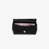 Soft Bow Mini Bag Black Satin Mini Bag with Crystal Bow