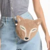 Soft Fox Mini Bag Toffee Shearling Fox Mini Bag