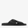 Sol Slide Black Vachetta Leather Slides