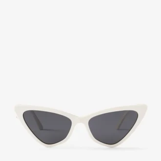 Sol White Cat Eye Sunglasses