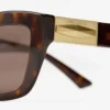 Solene Brown Havana Cat Eye Sunglasses