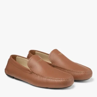 Stanly Driver Tan Tumbled Calf Leather Driver