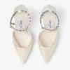 Stevie 100 Ivory Satin Crystal Pumps
