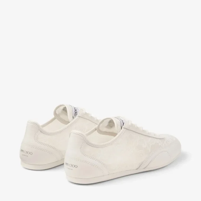 Sunny F Latte Leather Mix and Jimmy Choo Lace Low Top Trainers
