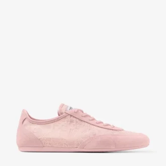 Sunny F Rose Leather Mix and Jimmy Choo Lace Low Top Trainers