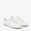 Sunny F White and Gum Leather Mix Low Top Trainers