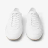 Sunny F White and Gum Leather Mix Low Top Trainers