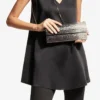 Sweetie Black and Champagne DéGradé Glitter Acrylic Clutch Bag