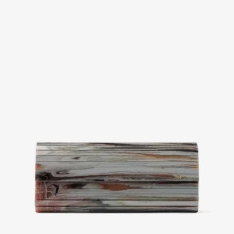 Sweetie Grey Mix Marble Effect Acrylic Clutch Bag
