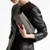 Sweetie Grey Mix Marble Effect Acrylic Clutch Bag