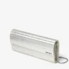 Sweetie Ivory Mother of Pearl Clutch Bag with Silver Chain Strap