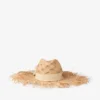 Thalia Small Natural Raffia Hat with Ribbon Bow