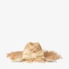 Thalia Small Natural Raffia Hat with Ribbon Bow