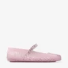 The Jelly Cotton Candy Jelly Ballerina Flats with Crystal Embellishment