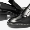 Tylor 60 Black Spazzolato Platform Loafers