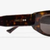 Uma Dark Brown Havana Geometric Sunglasses