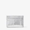 Umika Silver Vintage Metallic Leather Card Holder