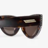 Vale Brown Havana Cat Eye Sunglasses