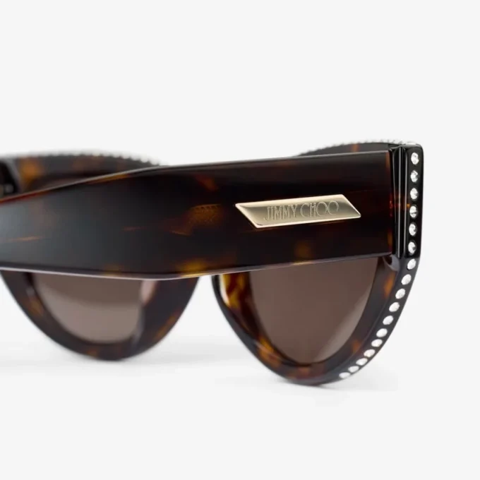 Vale Brown Havana Cat Eye Sunglasses