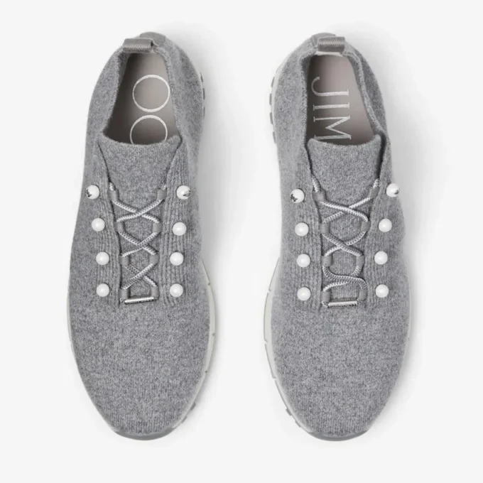 Veles Ash Cashmere Knit Trainers