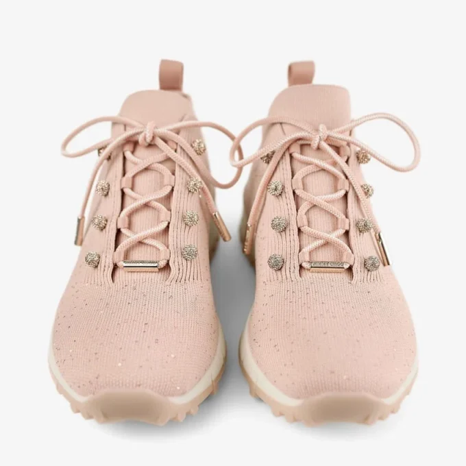 Veles Macaron Sequin Knit Trainers