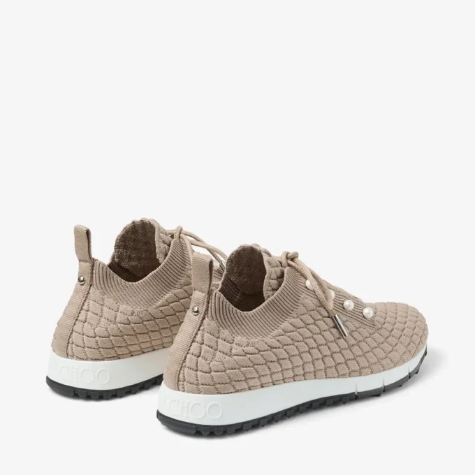 Veles Stone Textured Knit Trainers