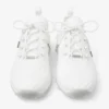 Veles White Textured Knit Trainers