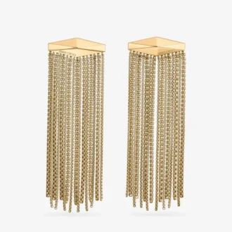 Zandra Earrings Gold-Finish Crystal Earrings