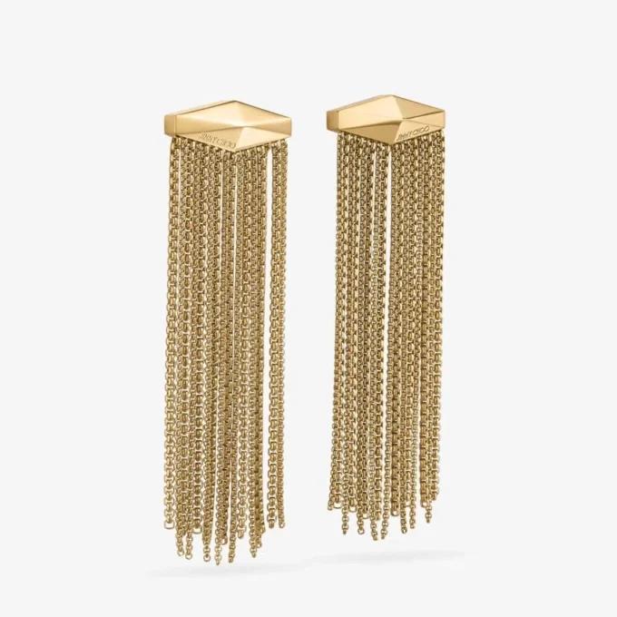 Zandra Earrings Gold-Finish Crystal Earrings