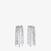 Zandra Earrings Silver-Finish Crystal Earrings