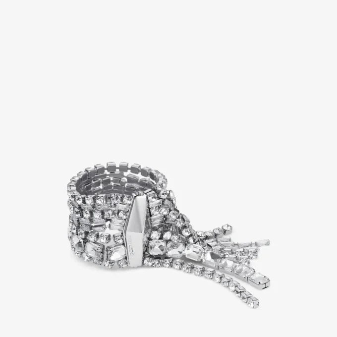 Zendra Bracelet Silver-Finish Crystal Bracelet