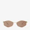 Zoey Gold Geometric Sunglasses