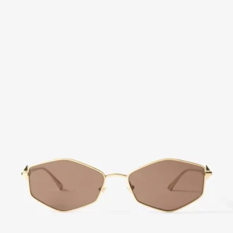 Zoey Gold Geometric Sunglasses
