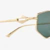 Zoey Gold Geometric Sunglasses